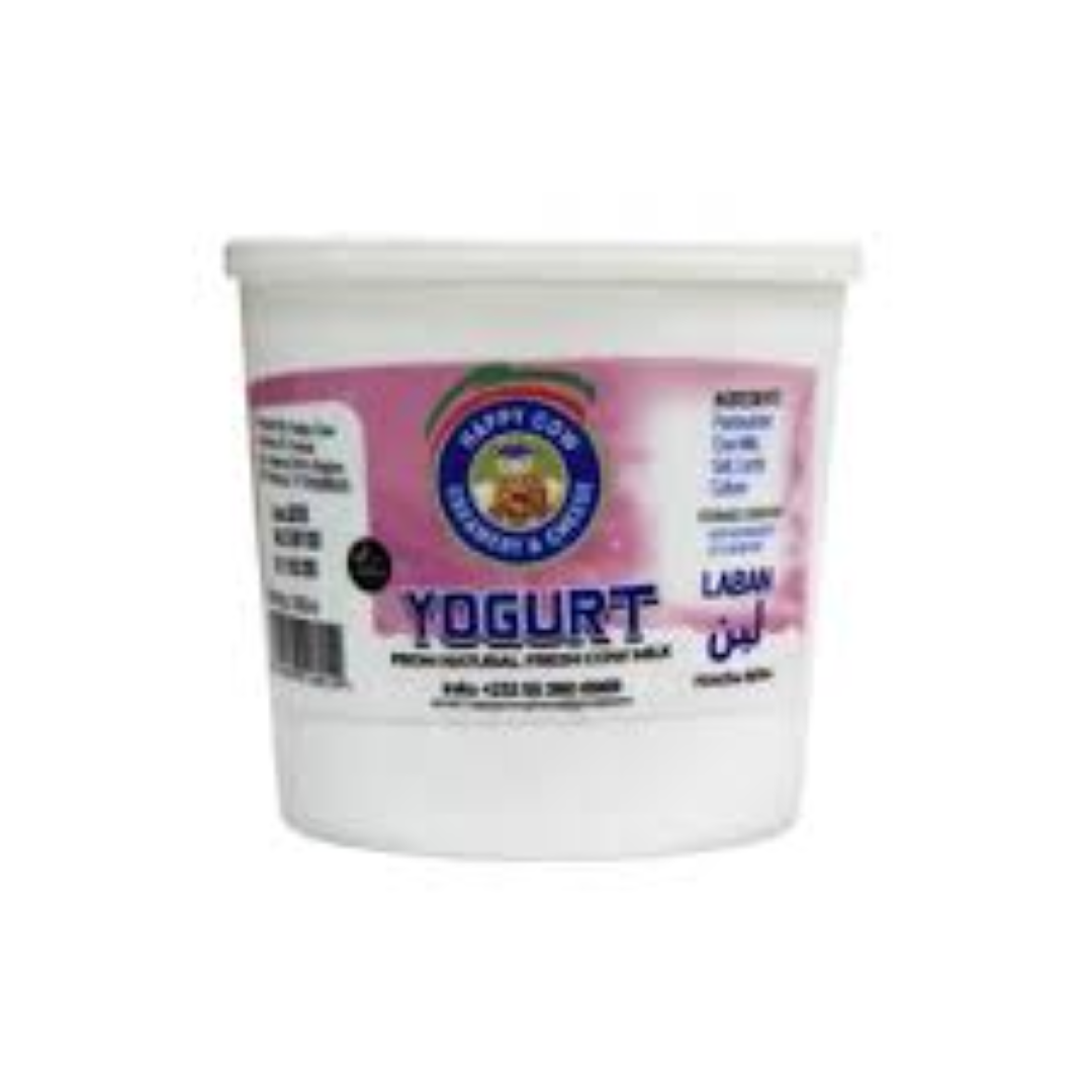 HAPPY COW VANILLA YOGHURT CUP 500ML